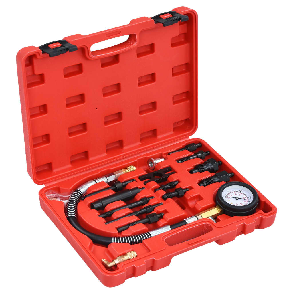 vidaXL Kompressionstest kit för dieselmotor 14 delar