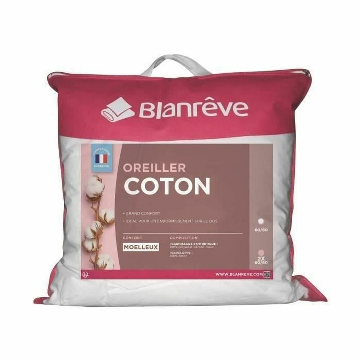 Kudden Blanreve Vit 60 x 60 cm - 3