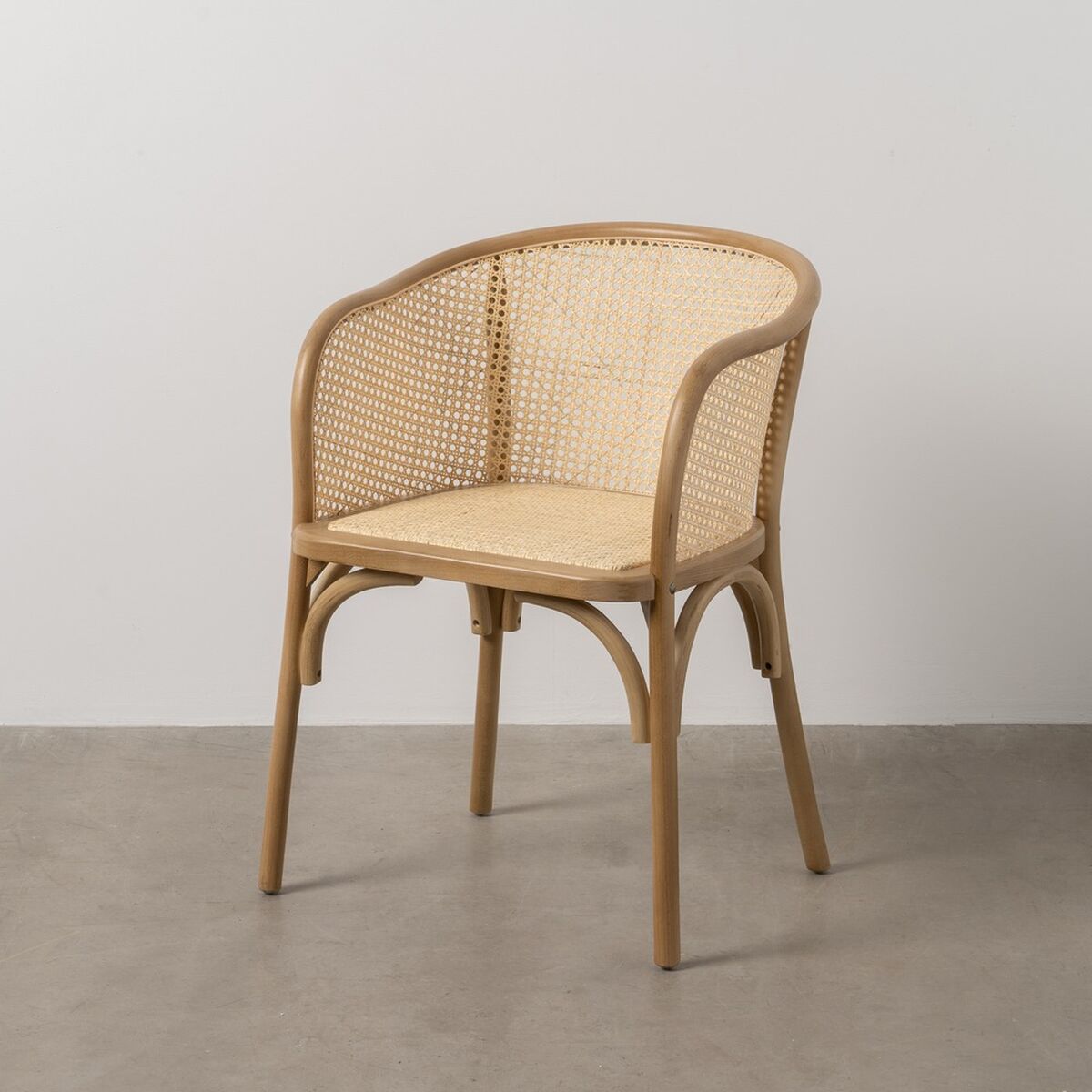 Matsalsstol Naturell Trä Rattan 56 X 58 X 77 CM - 2