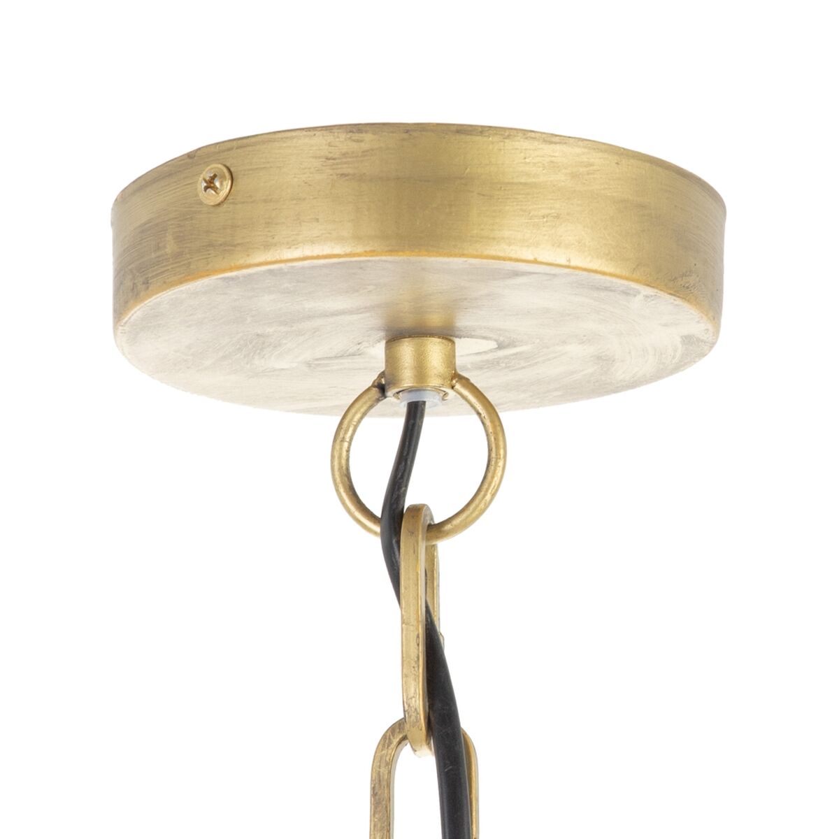 Taklampa 54 x 54 x 54 cm Metall Trä Vit 220 V 240 V - 5