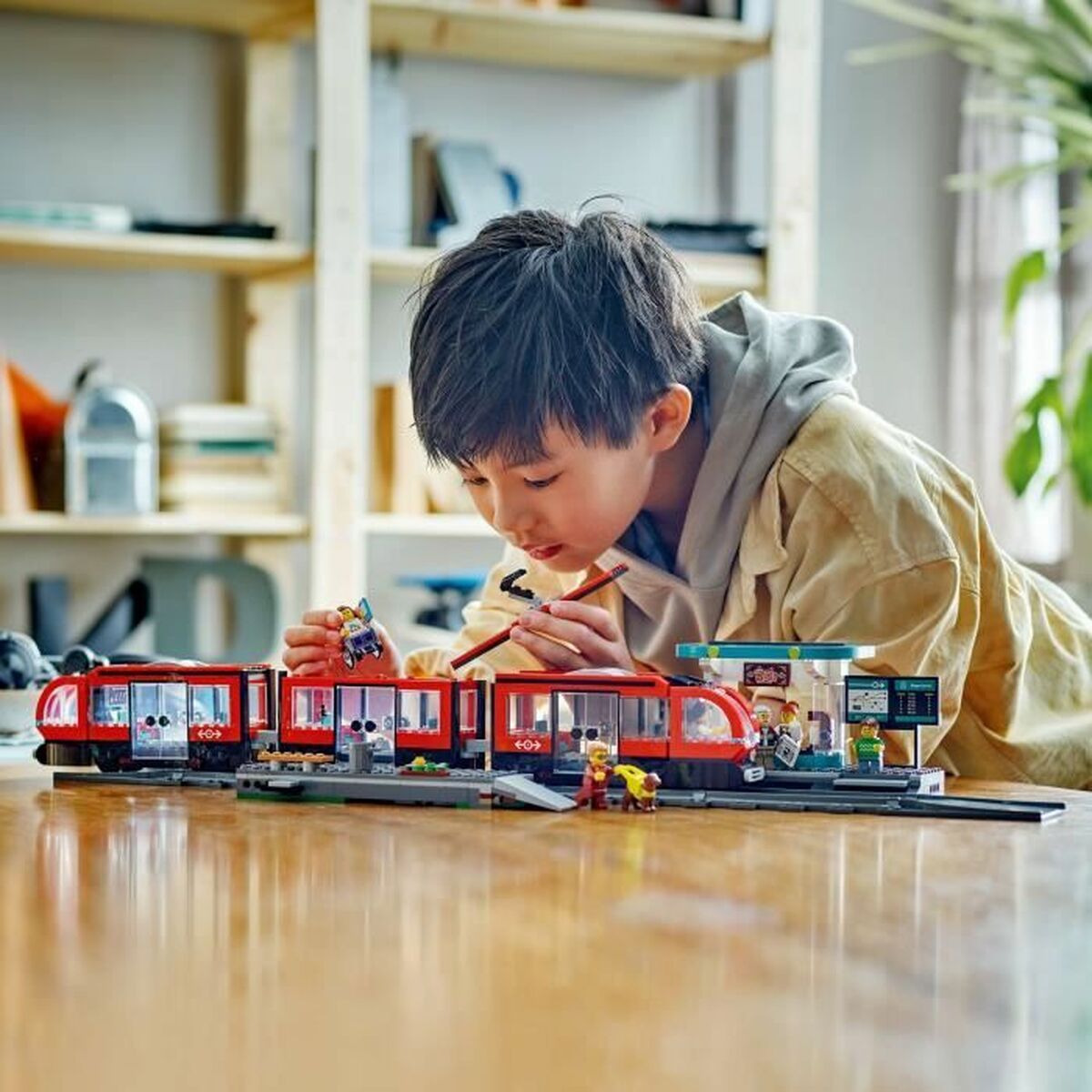 Byggsats Lego 60423 Downtown Tram and Station Multicolour - 5