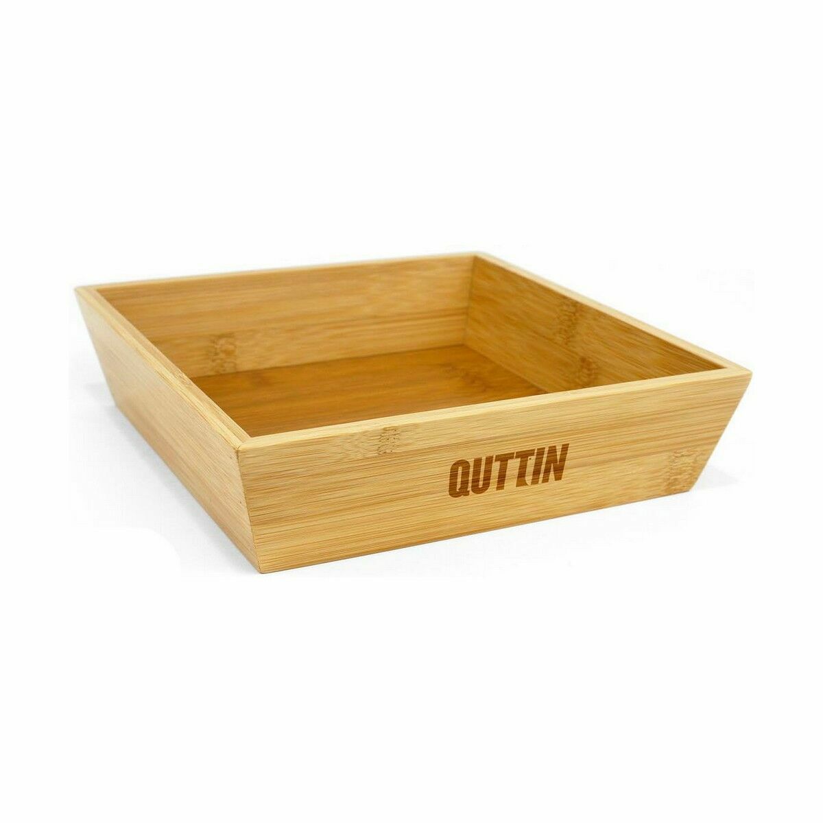 Skål Quttin Brun Bambu 20 x 20 x 5 cm (12 antal) - 3
