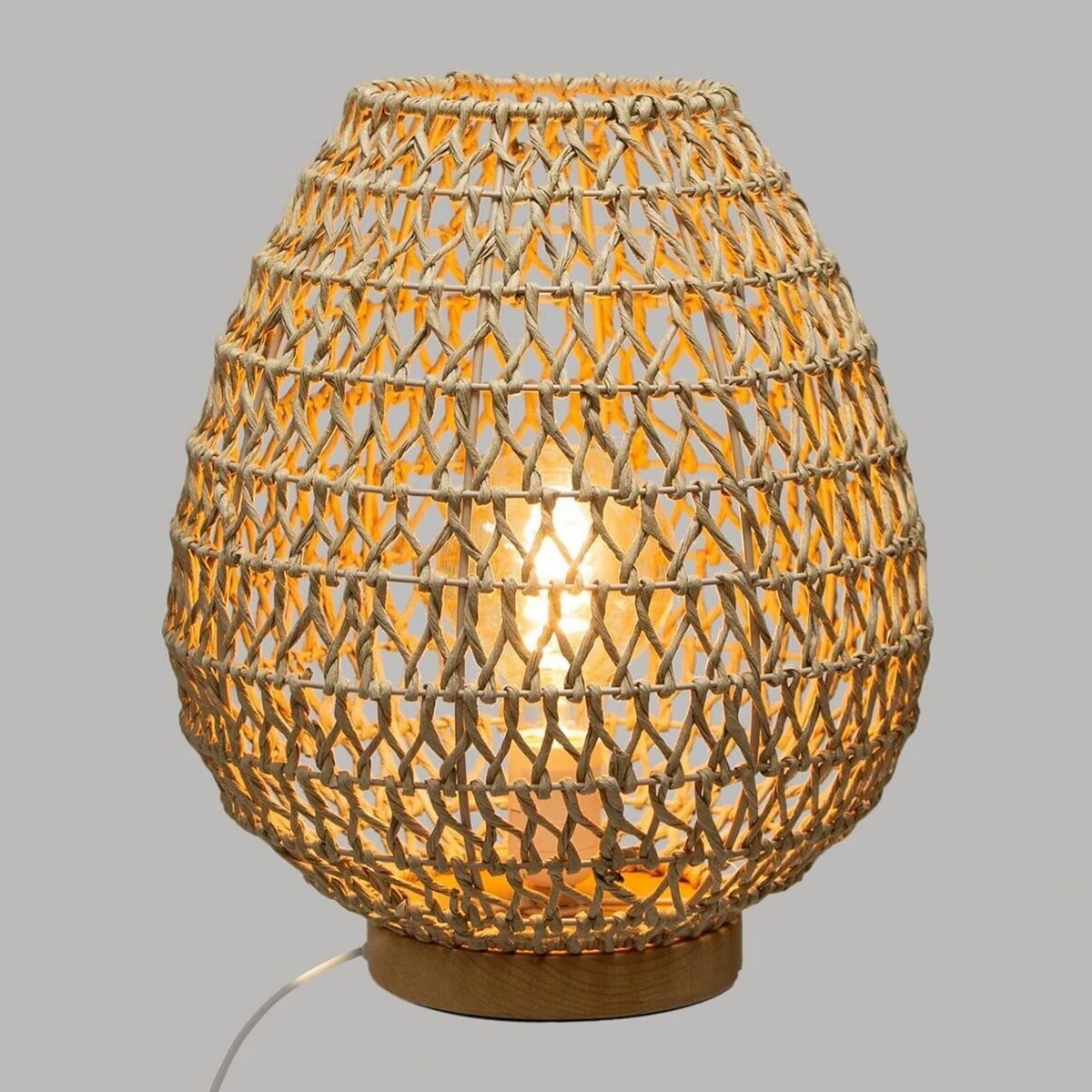 Bordslampa Atmosphera Tressé Sand 40 W Ø 35,5 x 30 cm - 2
