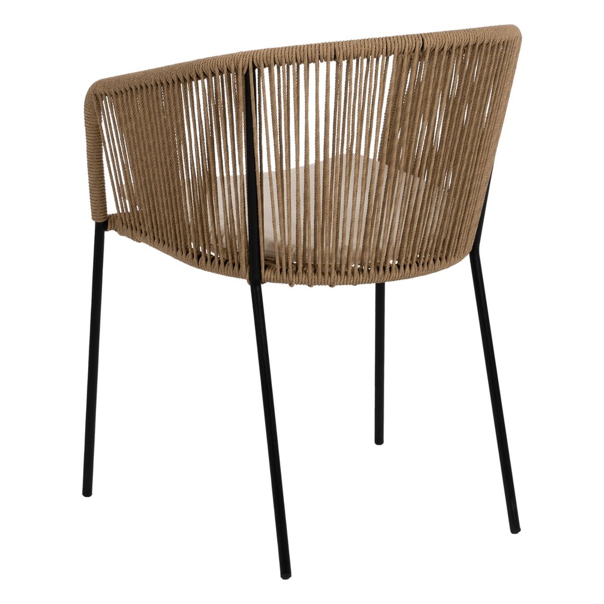 Matsalsstol Svart Naturell Stål 55 X 54 X 79 CM - 3