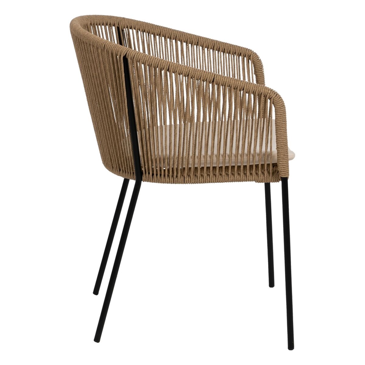 Matsalsstol Svart Naturell Stål 55 X 54 X 79 CM - 2