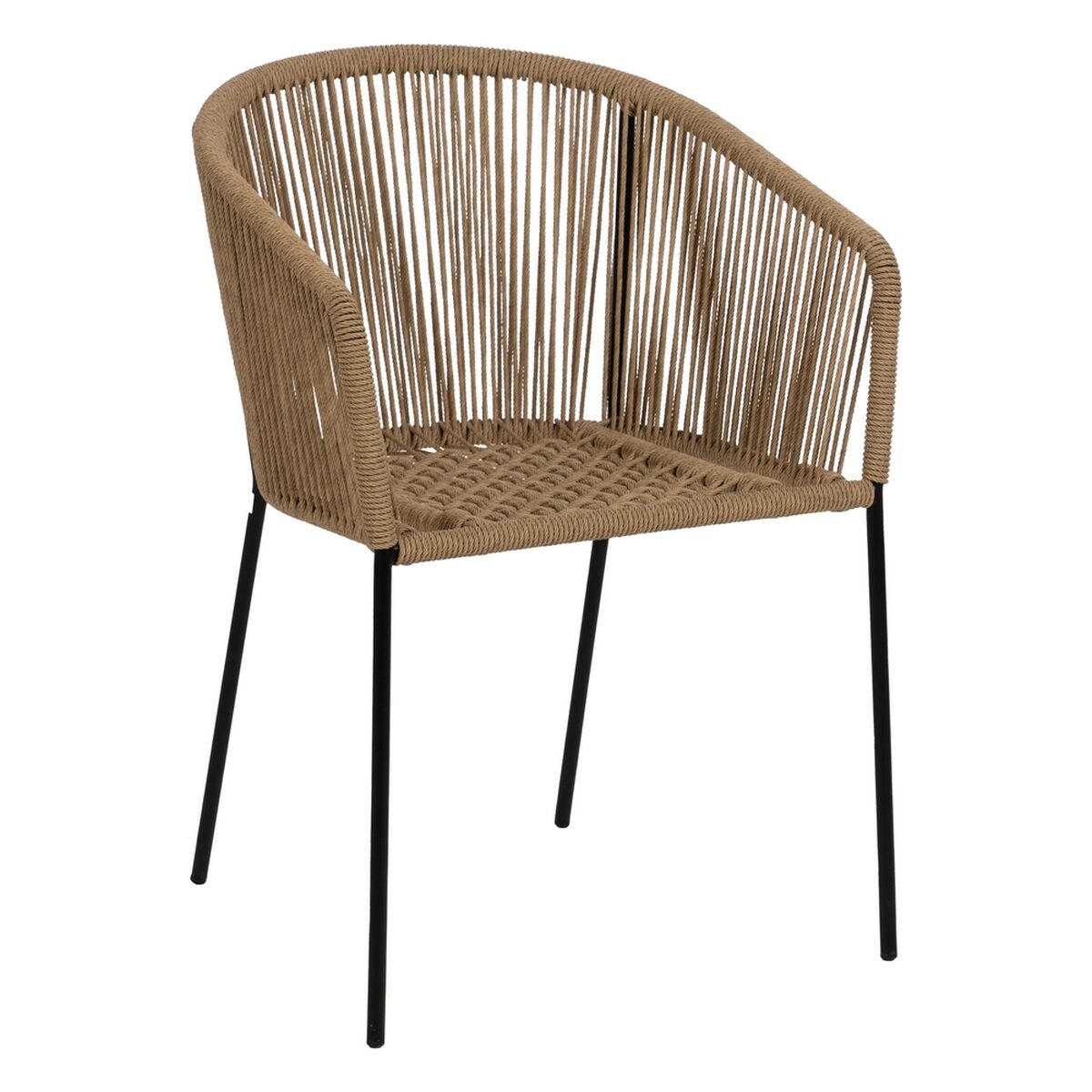 Matsalsstol Svart Naturell Stål 55 X 54 X 79 CM - 4