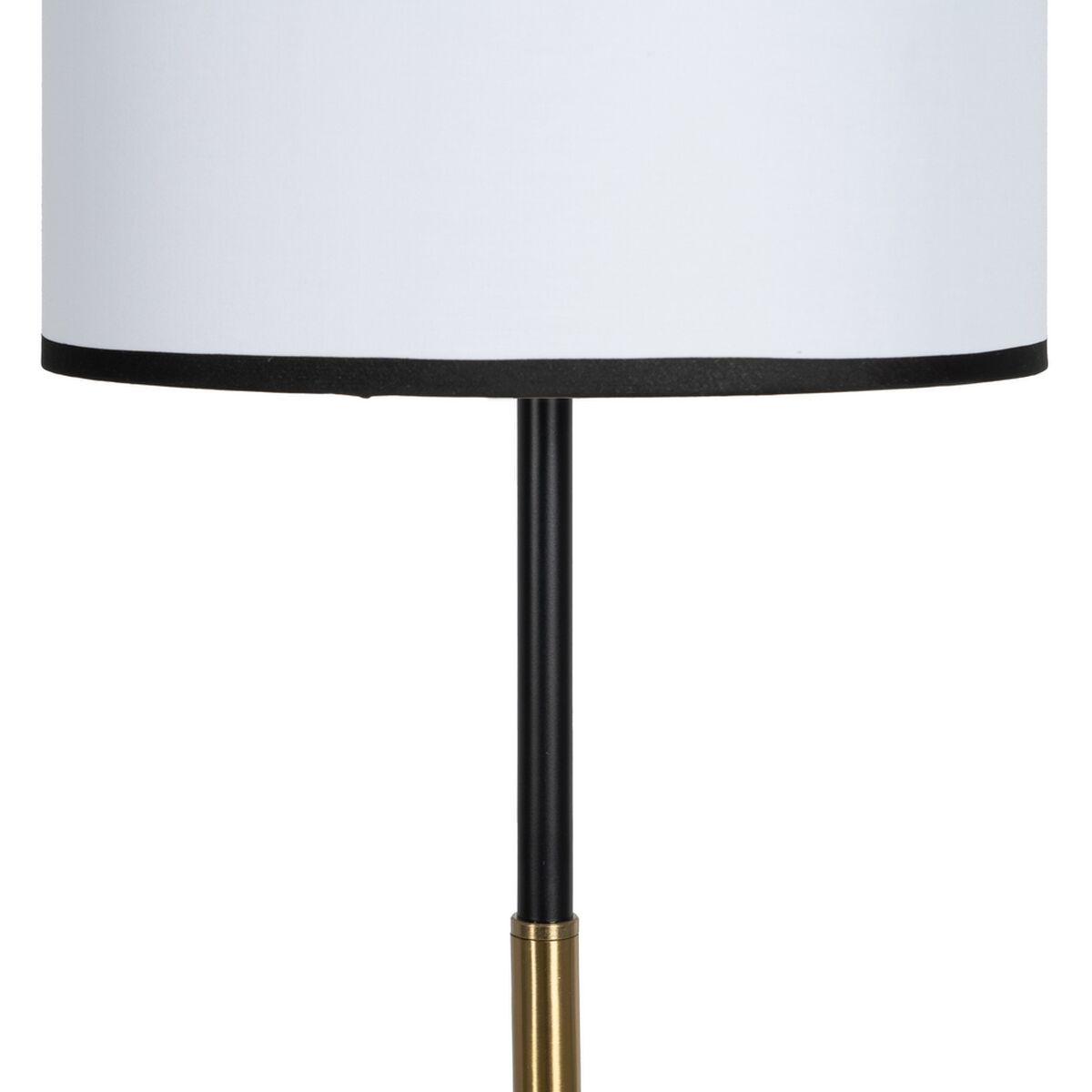 Golvlampa Vit Svart Gyllene Järn Tyg 40 W 28 x 28 x 157 cm - 3