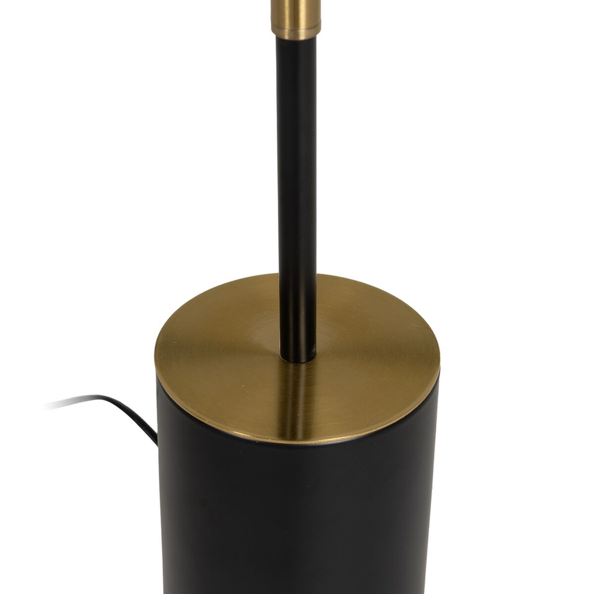 Golvlampa Vit Svart Gyllene Järn Tyg 40 W 28 x 28 x 157 cm - 6