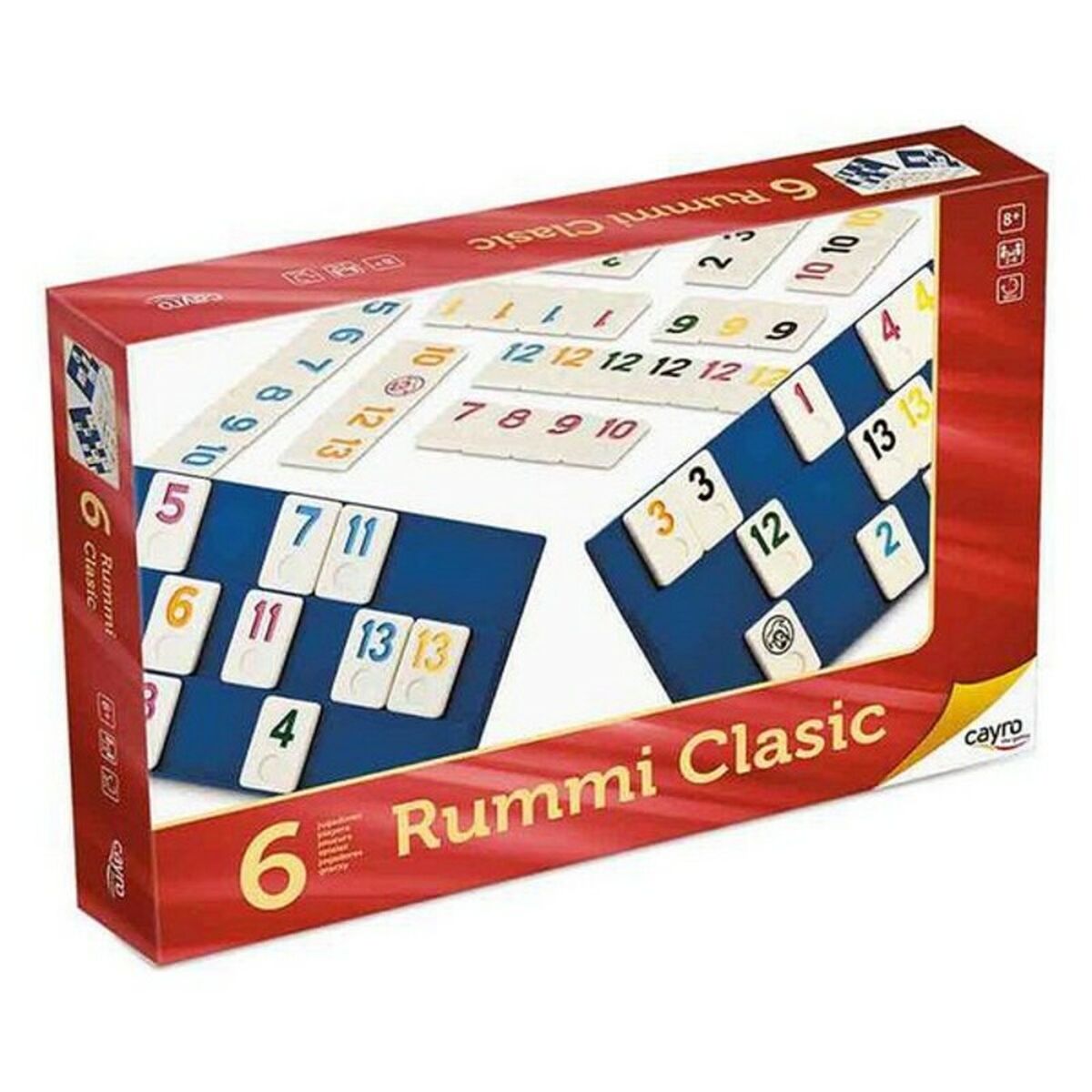 Sällskapsspel Rummi Classic Cayro (ES-PT-EN-FR-IT-DE) (ES-PT-EN-FR-IT-GR) (35 x 26 x 6 cm) - 2