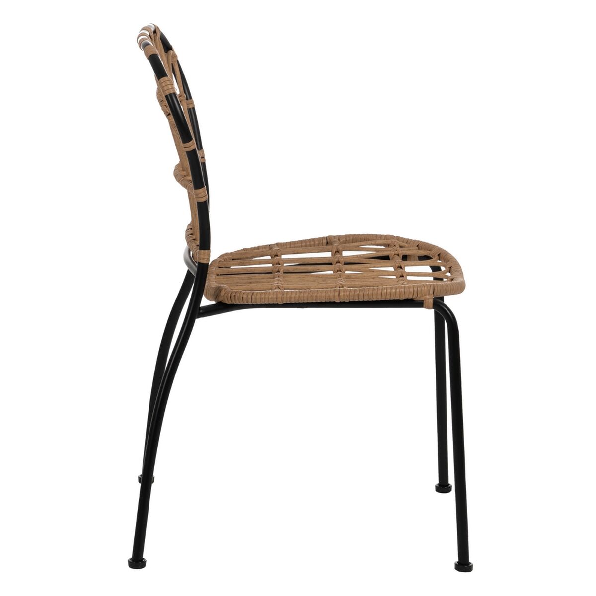 Matsalsstol Svart Naturell Stål 51 X 58 X 87 CM - 3