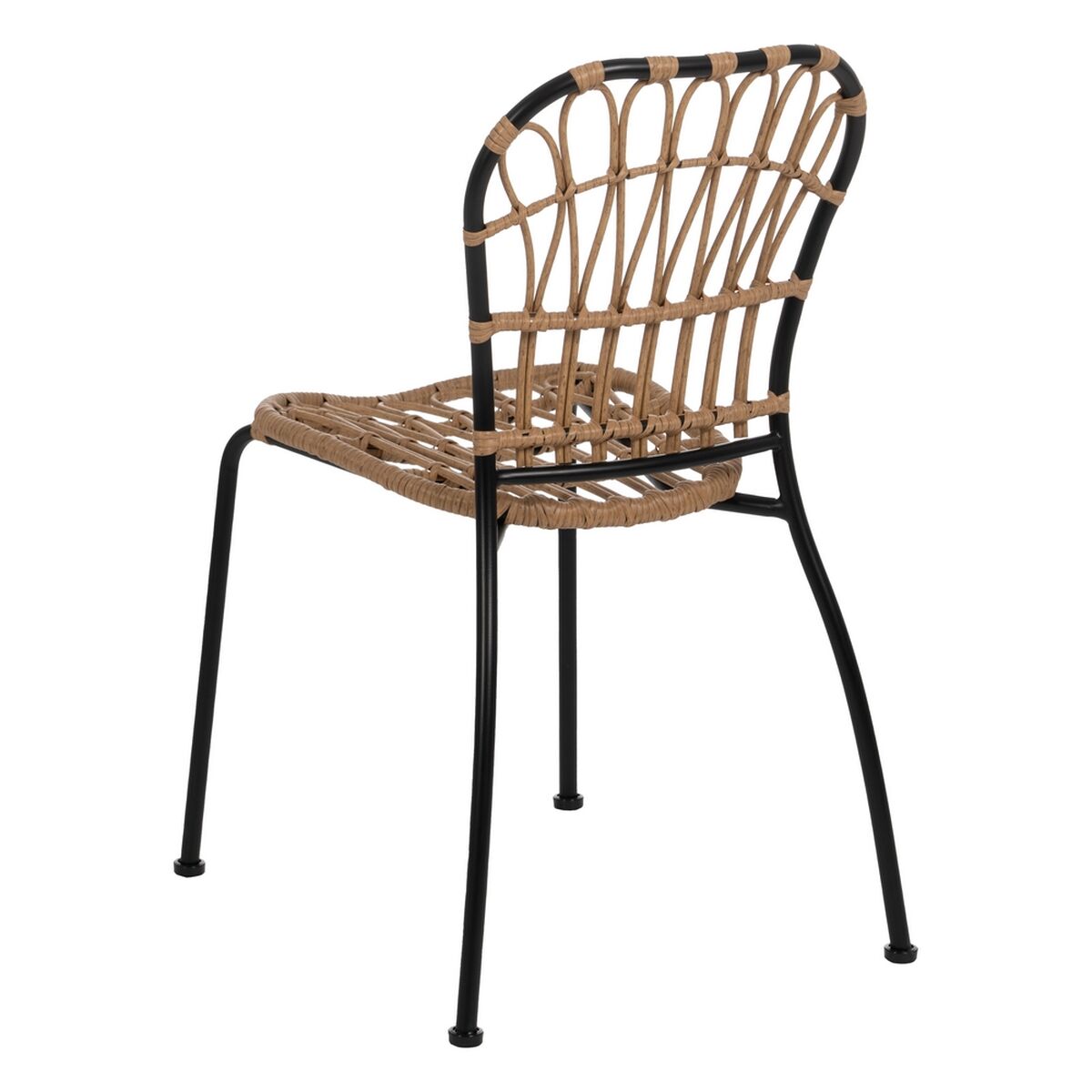 Matsalsstol Svart Naturell Stål 51 X 58 X 87 CM - 4