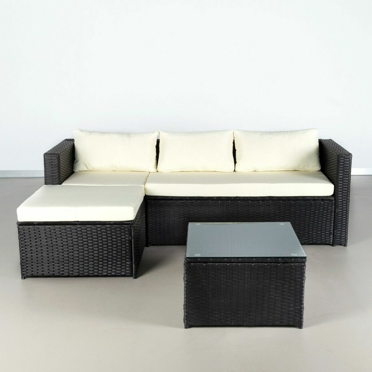 Soffgrupp med bord Aktive 3-mans soffa Sidobord 125 x 67 x 64 cm - 2