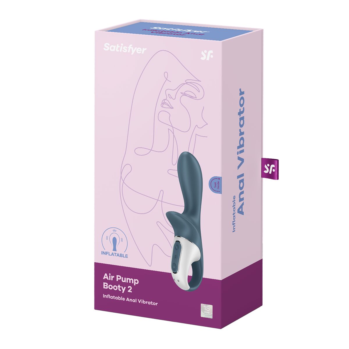 Anal vibrator Satisfyer Air Pump Booty 2 Grå - 6