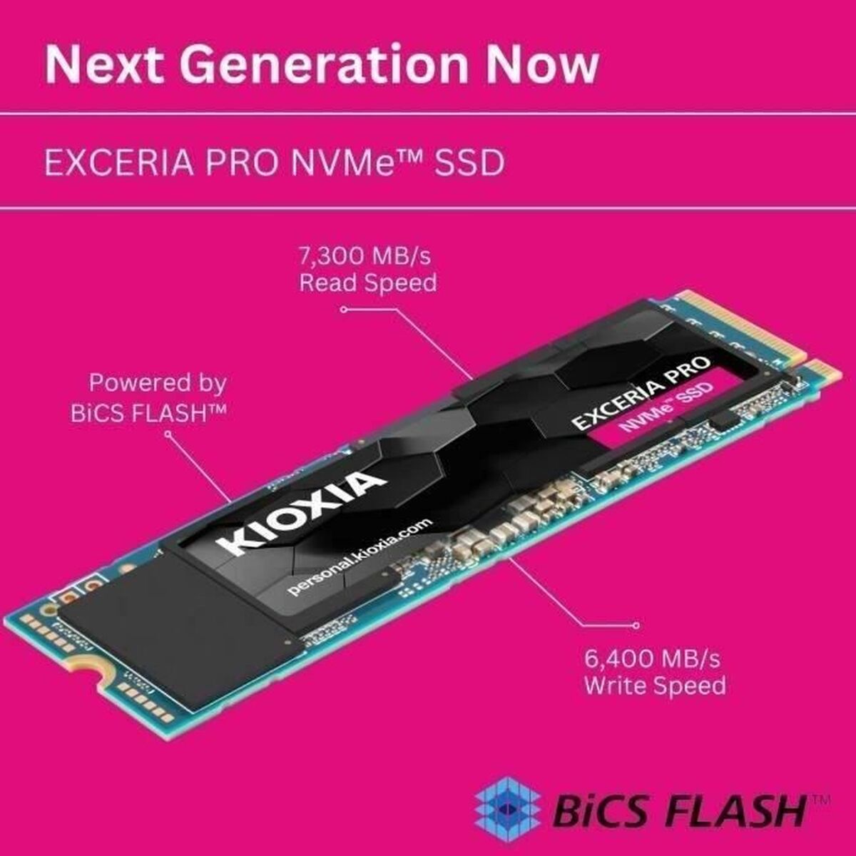 Hårddisk Kioxia 2 TB SSD - 3