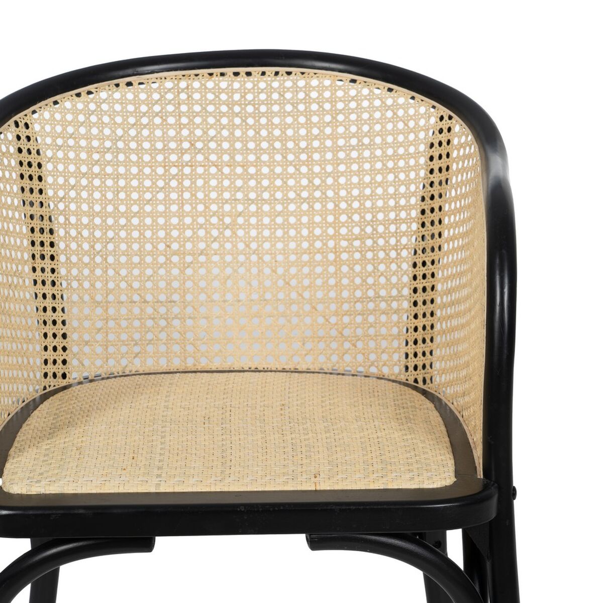 Matsalsstol Svart Naturell 56 X 58 X 77 CM - 5