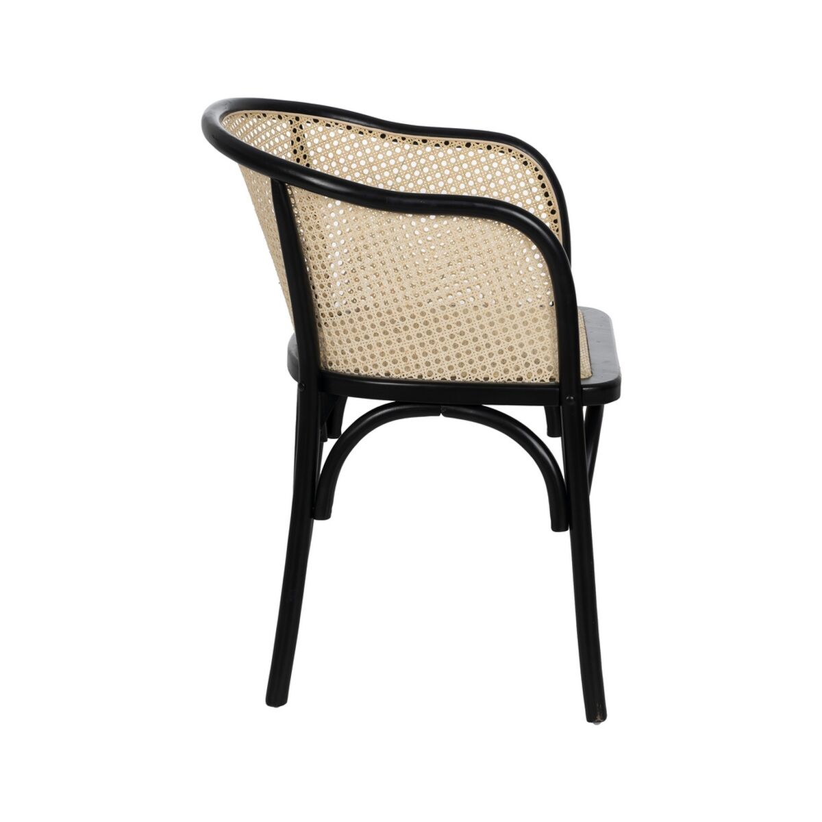 Matsalsstol Svart Naturell 56 X 58 X 77 CM - 3