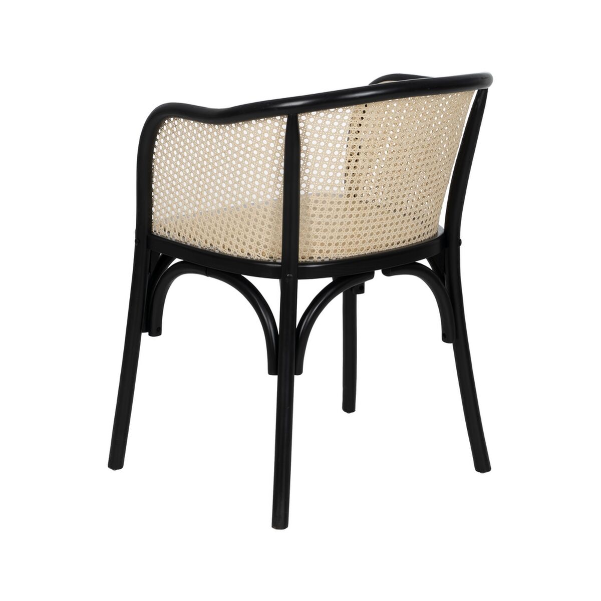 Matsalsstol Svart Naturell 56 X 58 X 77 CM - 4