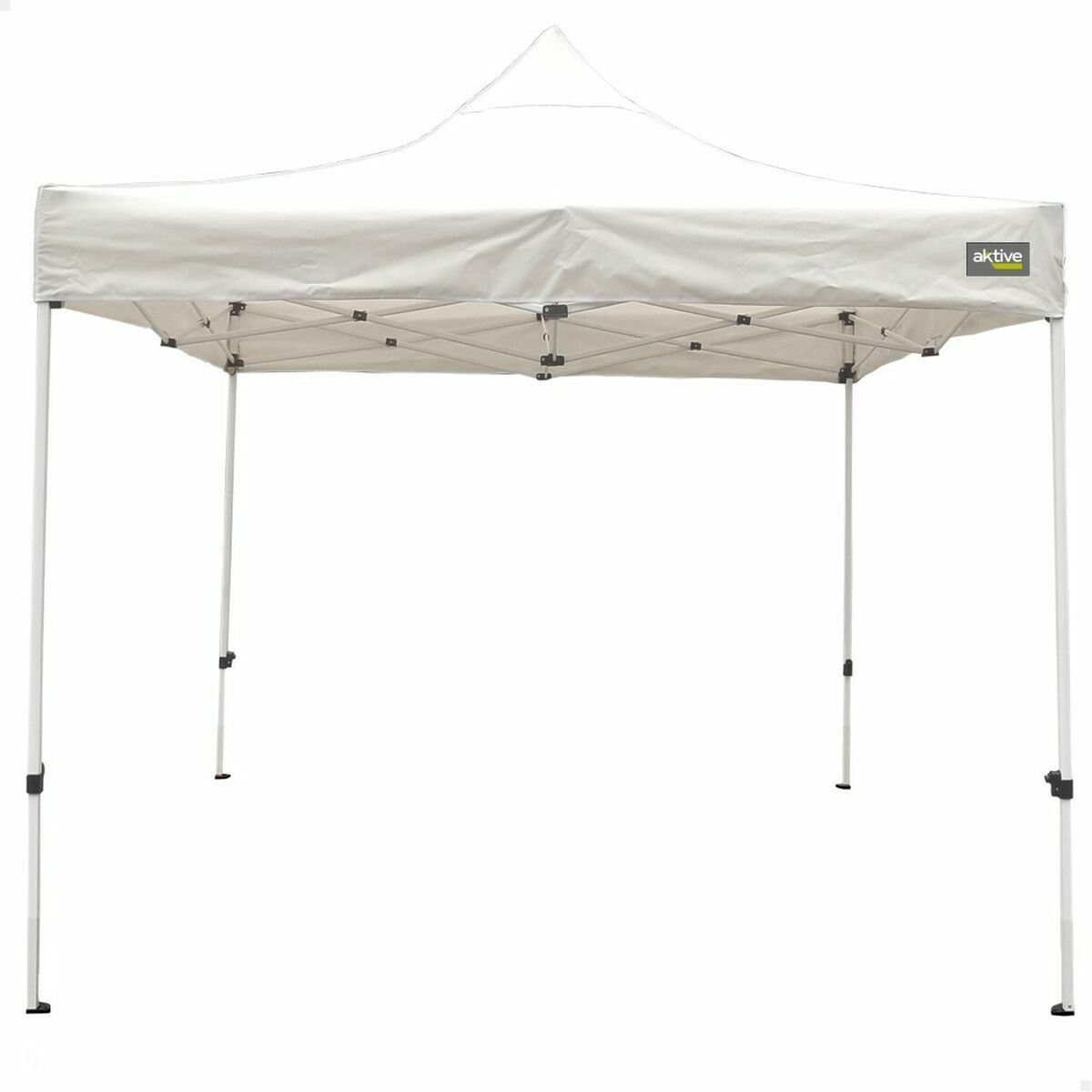 Gazebo Aktive 300 x 300 x 220 cm Vit Hopfällbar Justerbar höjd