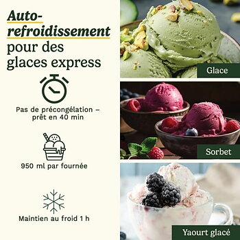 Glassmaskin Cuisinart ICE90E Vit 100 W 1 L