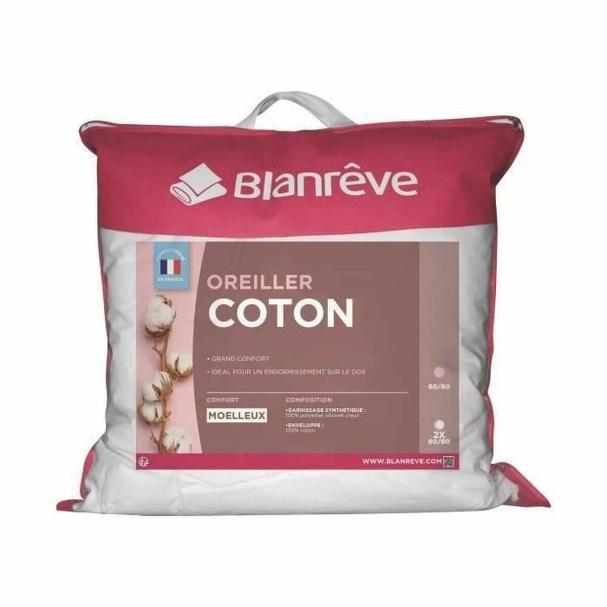 Kudden Blanreve Vit 60 x 60 cm (2 antal) - 2