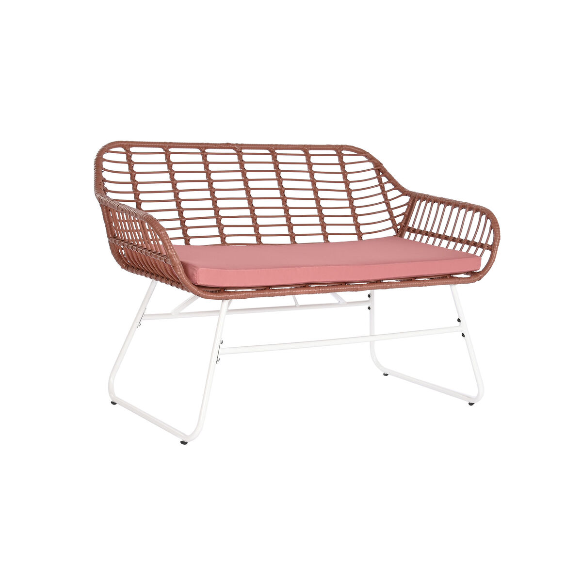 Trädgårdsmöbler DKD Home Decor Vit Terrakota n 124 x 74 x 84 cm (4 Delar) - 2