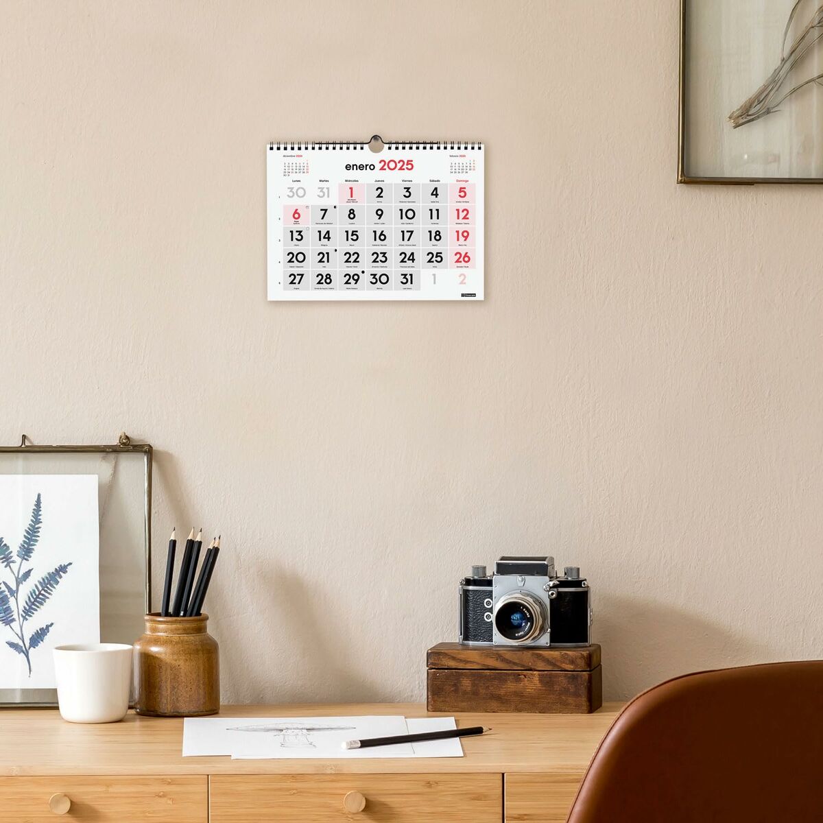 Väggkalender Finocam Papper 2025 21 x 15 cm - 2