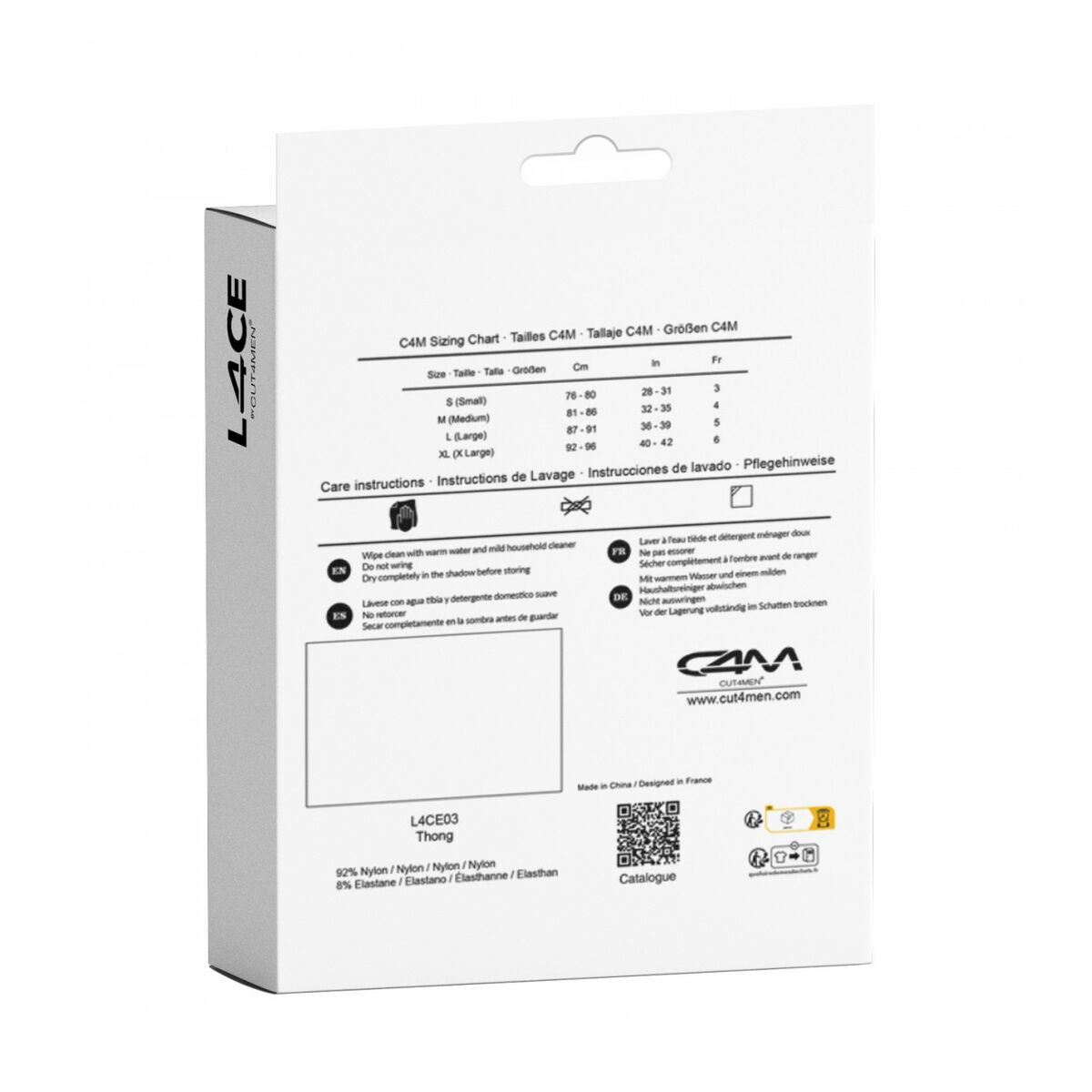 Stringtrosa Cut4men Svart XL - 3