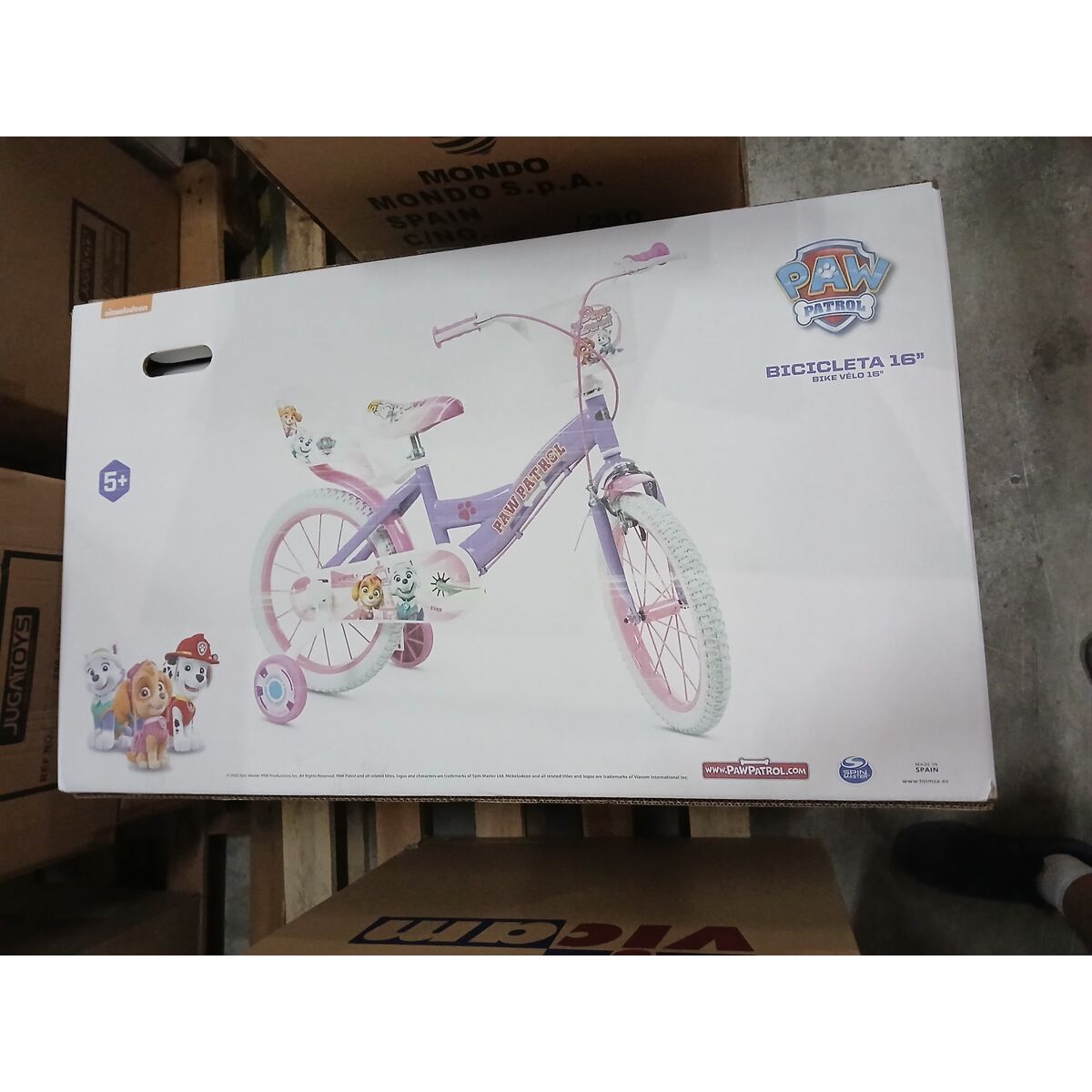 Barncykel The Paw Patrol Rosa 16" - 3
