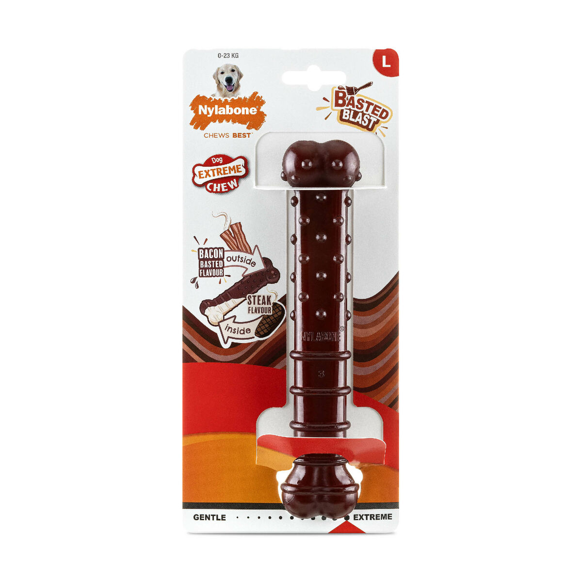 Ben Nylabone Brun Bacon L - 4