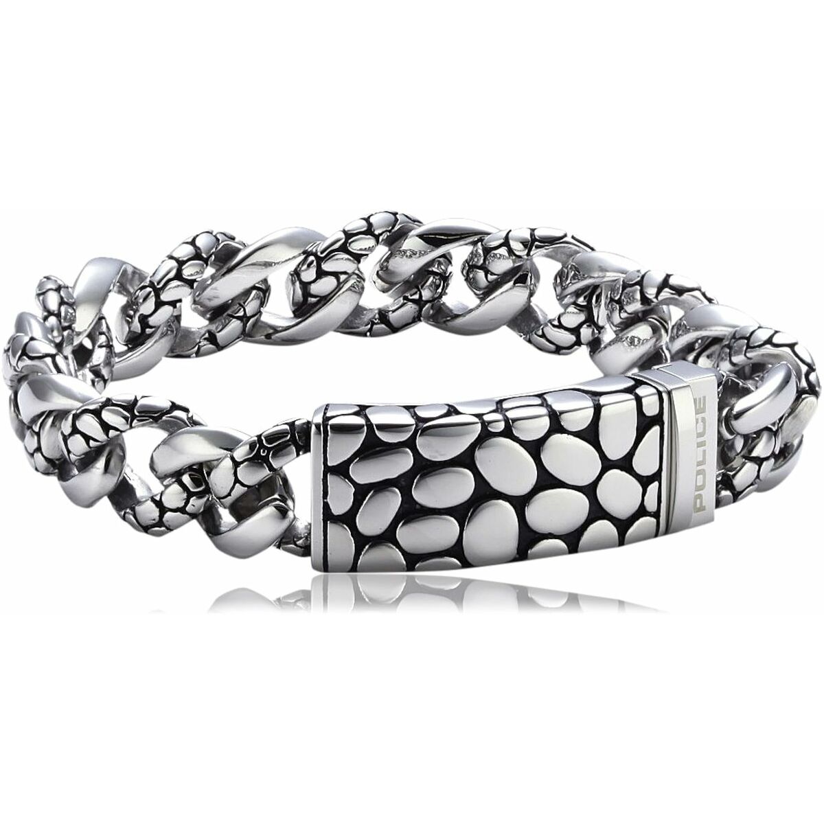 Herrarmband Police PJ25145BSS.01-L Rostfritt stål 20 cm