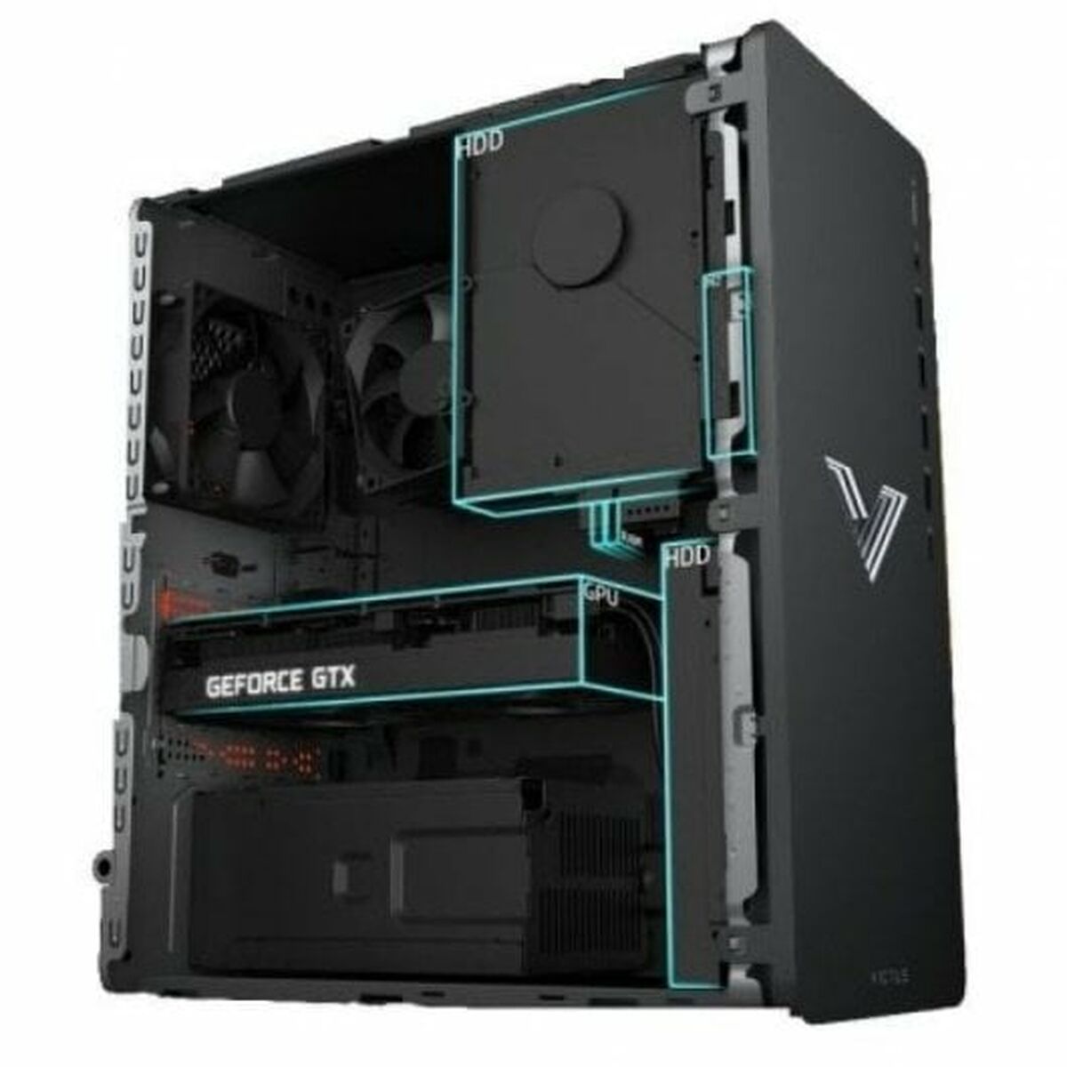 Bordsdator HP Victus 15L TG02-0178ns 16 GB RAM 512 GB SSD Nvidia Geforce RTX 4060 AMD Ryzen 7 5700G - 4