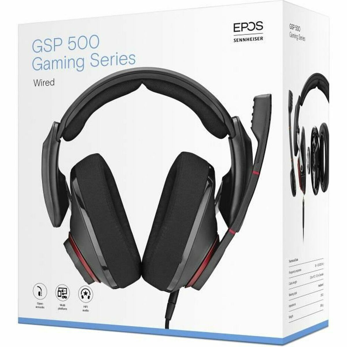 Diademhörlurar Epos GSP 500