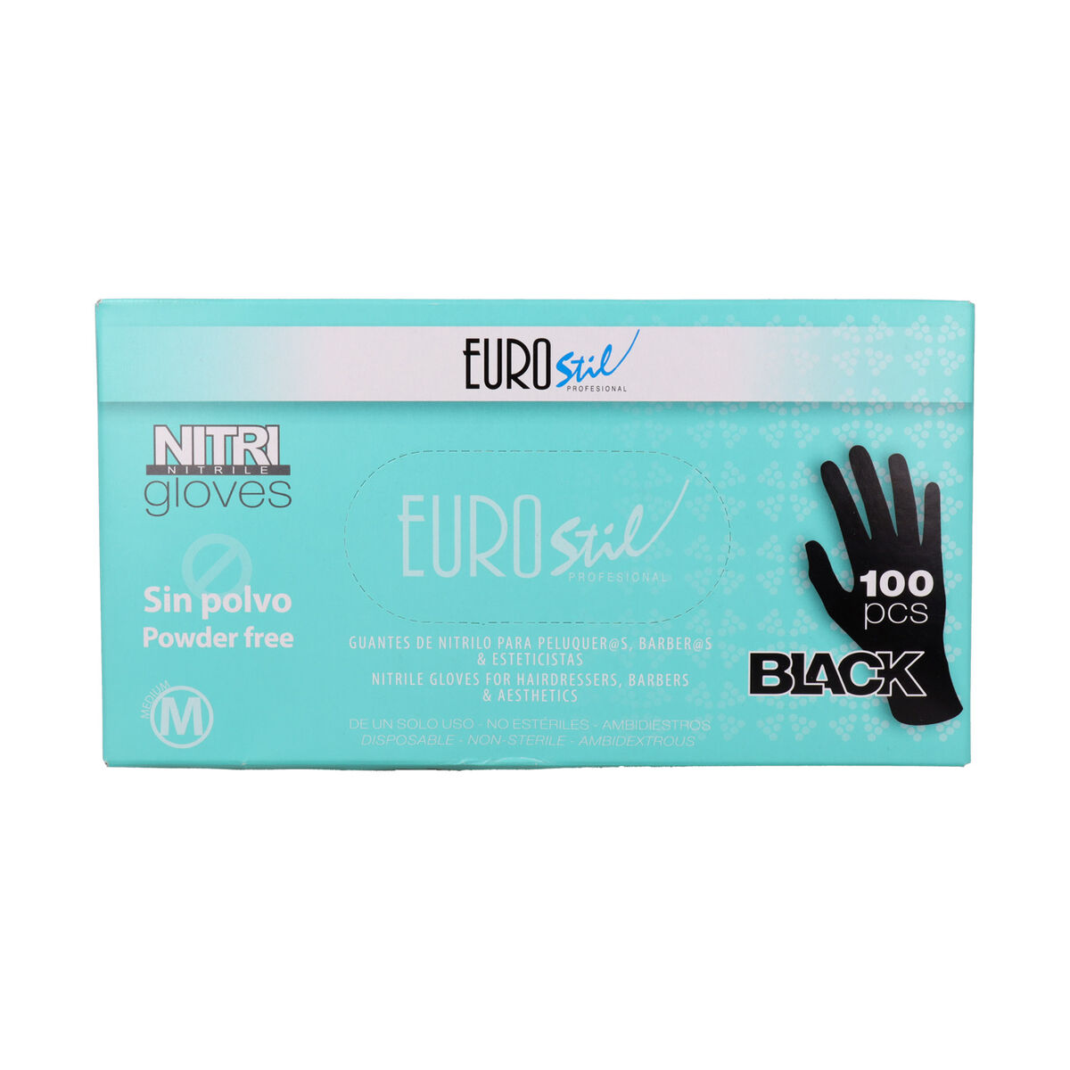Engångshandskar Eurostil Guantes Nitrilo 100 antal