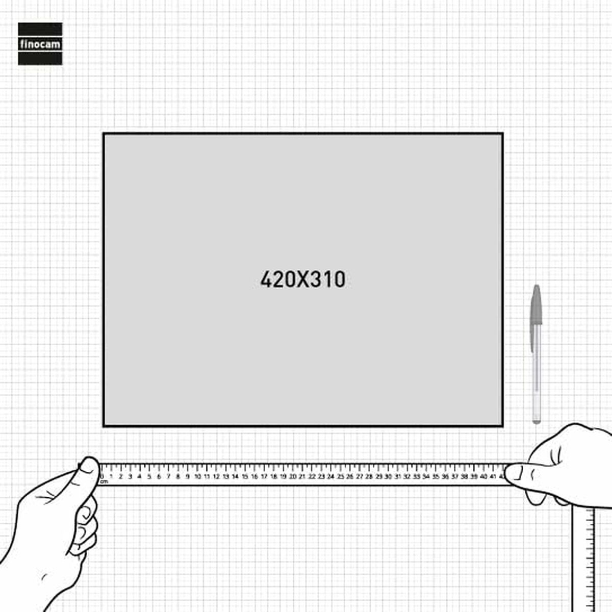 Skrivbordskalender Finocam Papper 42 x 31 cm 2025 Vecka att se - 4