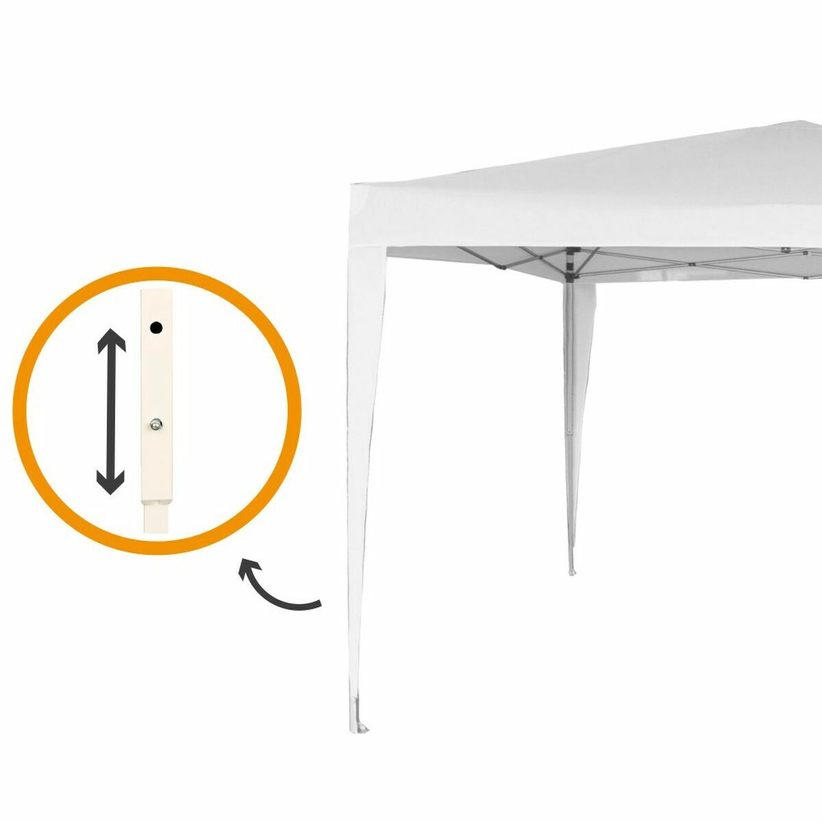 Gazebo Aktive 300 x 300 x 250 cm - 5
