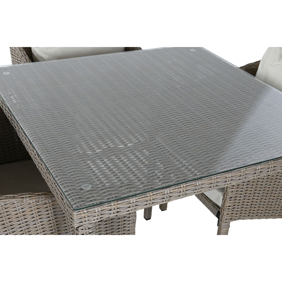 Bordsgrupp med 4 stolar Home ESPRIT 90 x 90 x 72 cm - 3