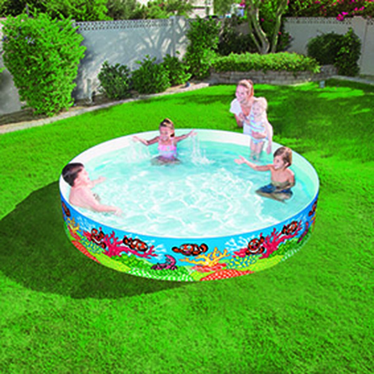Bestway Barn Hård PVC Pool Marina 244x46 cm +3 År Trädgård 55031 - 6