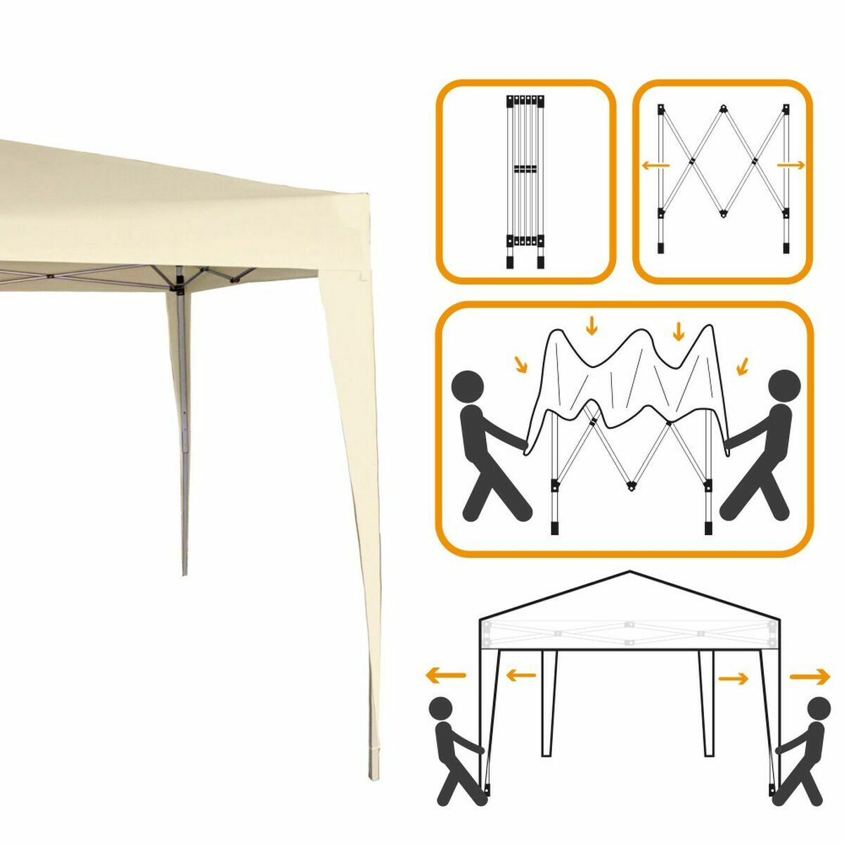 Gazebo Aktive 300 x 300 x 240 cm - 3