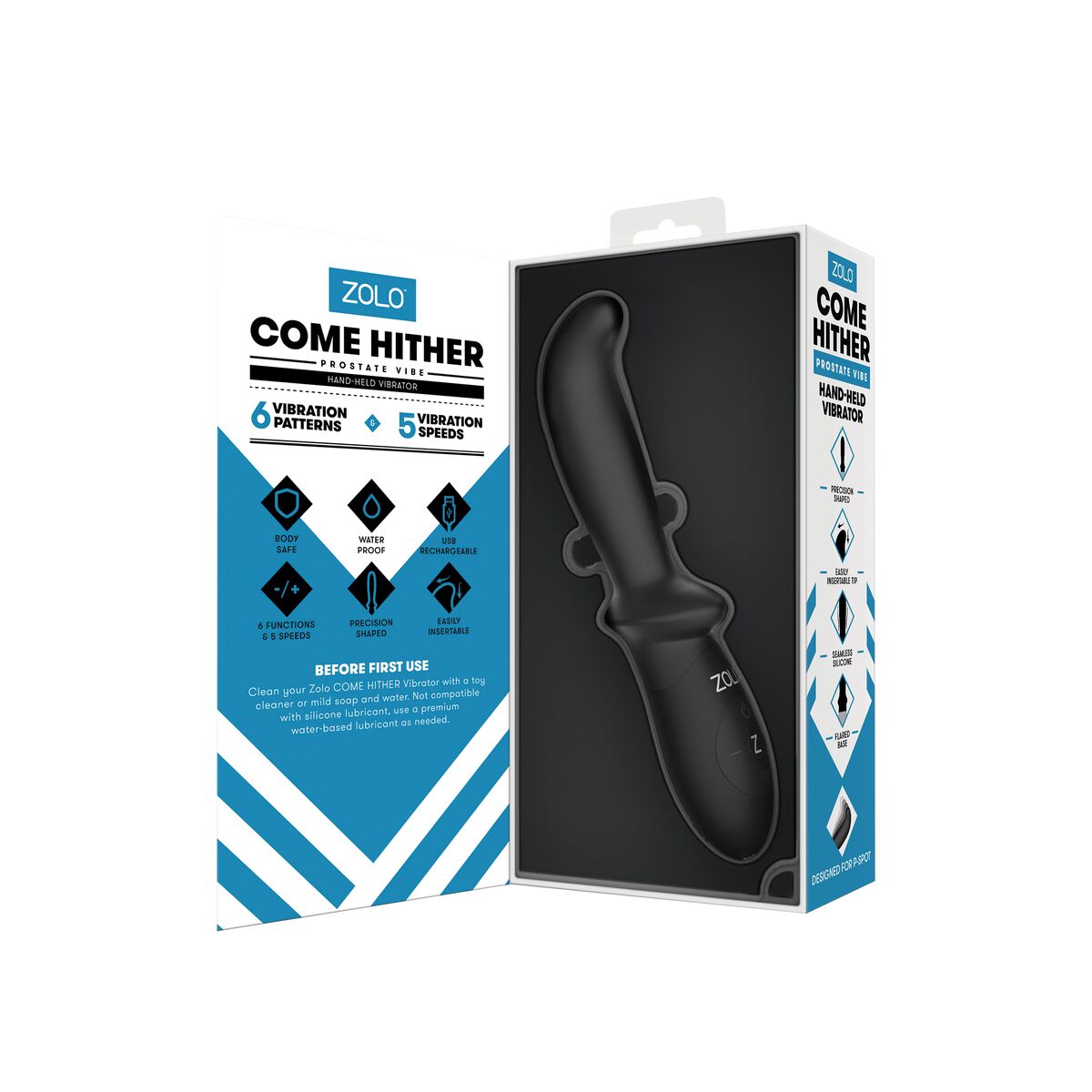 Anal vibrator Zolo Svart - 8