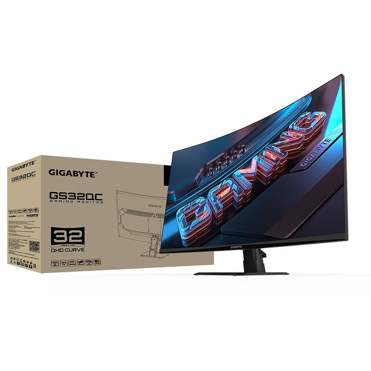 Monitor Gigabyte GS32QC 31,5" Quad HD 50-60 Hz - 3