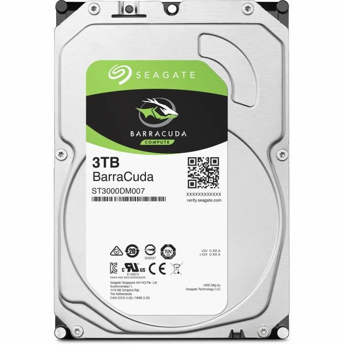 Hårddisk Seagate ST3000DM007 3 TB 5400 rpm 3,5" 3 TB 3,5" - 2