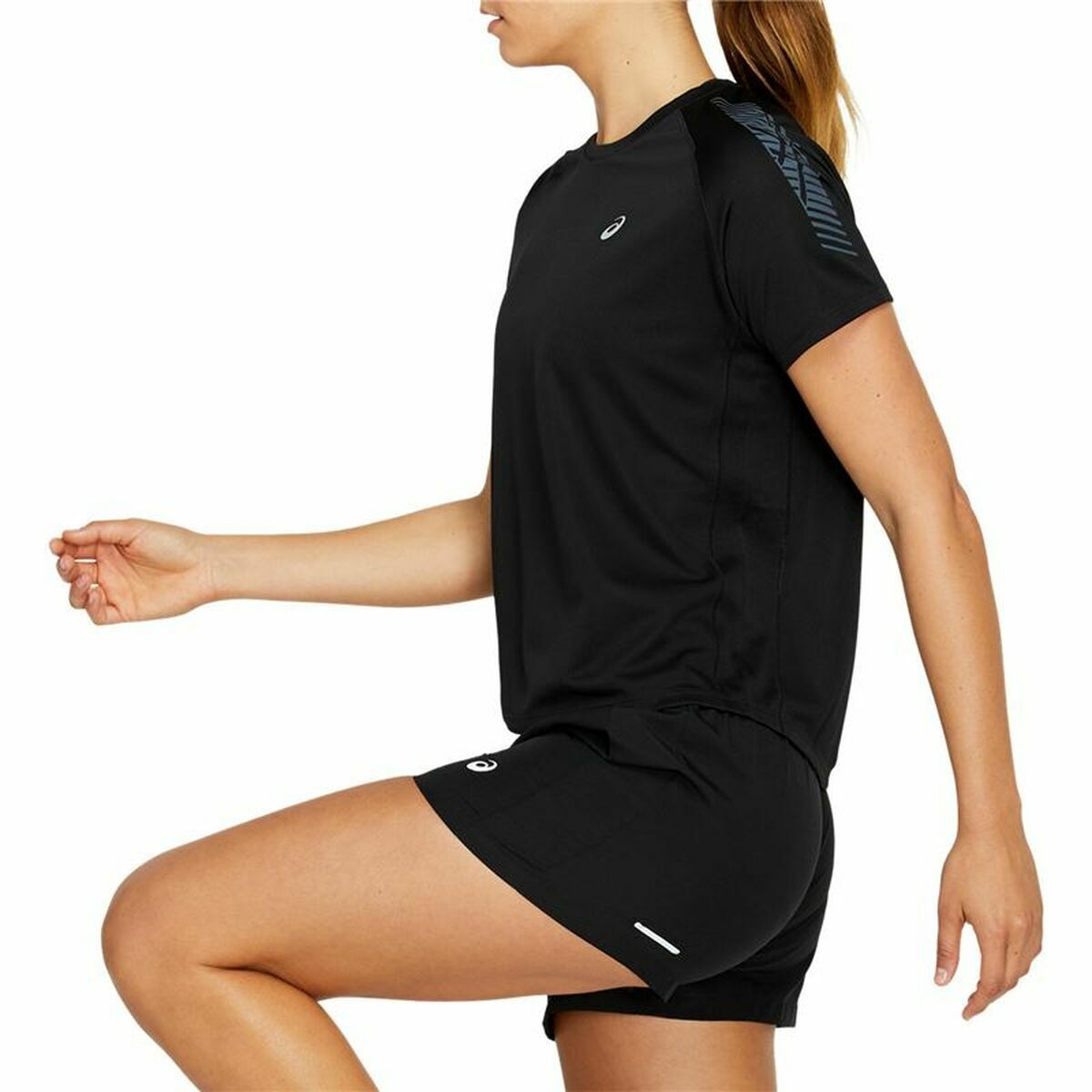 T-shirt med kortärm Dam Asics  Icon SS Svart - 5