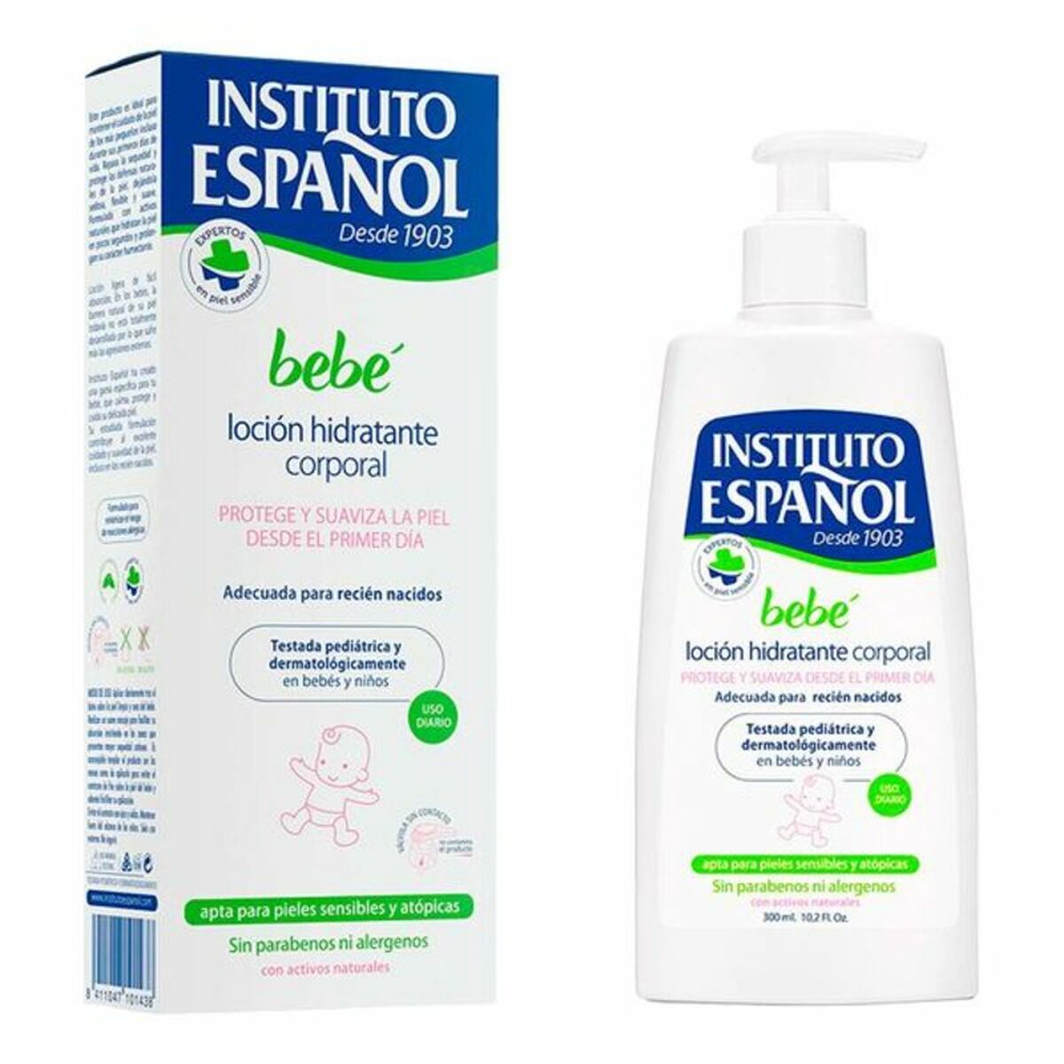 Fuktgivande babykräm Instituto Español 300 ml