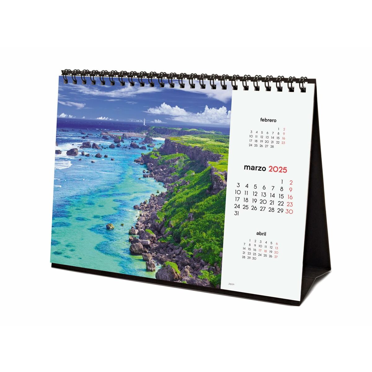 Skrivbordskalender Finocam PAISAJES PARADISÍACOS Multicolour Papper 21 x 15 cm 2025 - 5