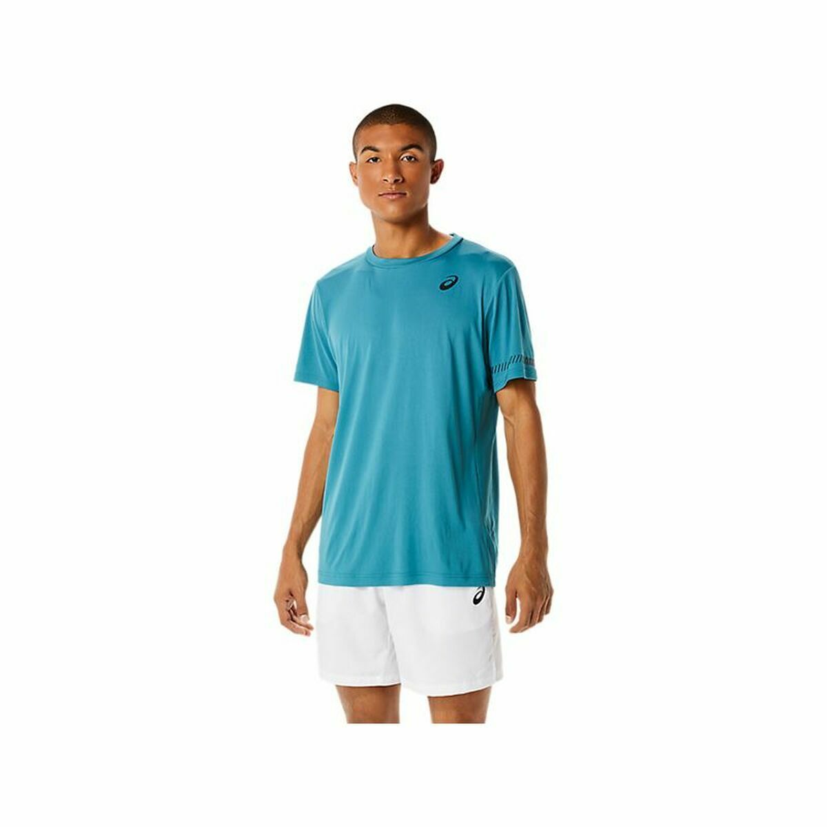 T-shirt med kortärm Herr Asics Court Blå - 2