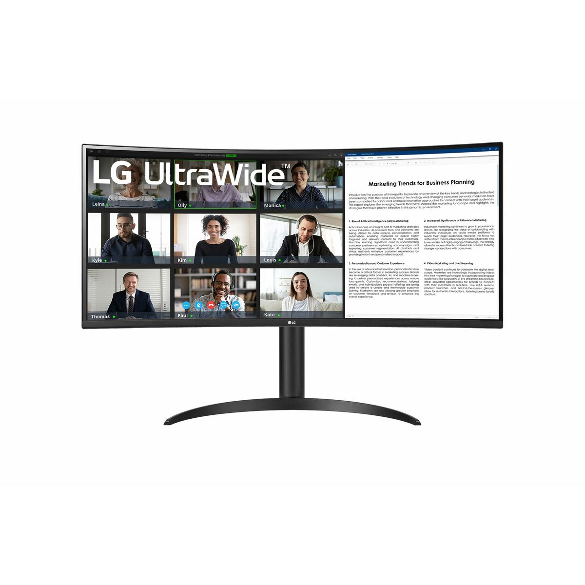 Monitor LG UltraWide 34WR55QC-B 34" 100 Hz 2K - 3