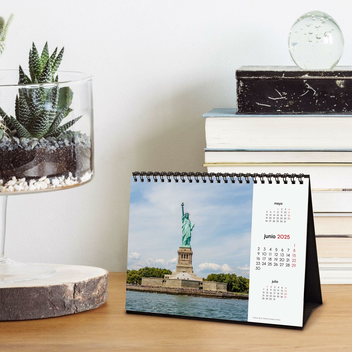 Skrivbordskalender Finocam MARAVILLAS DEL MUNDO Multicolour Papper 21 x 15 cm 2025 - 3