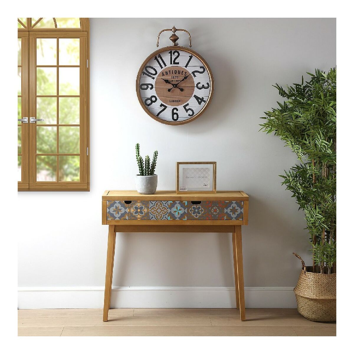 Väggklocka Versa Antiques Metall (6 x 60 x 48 cm) - 9