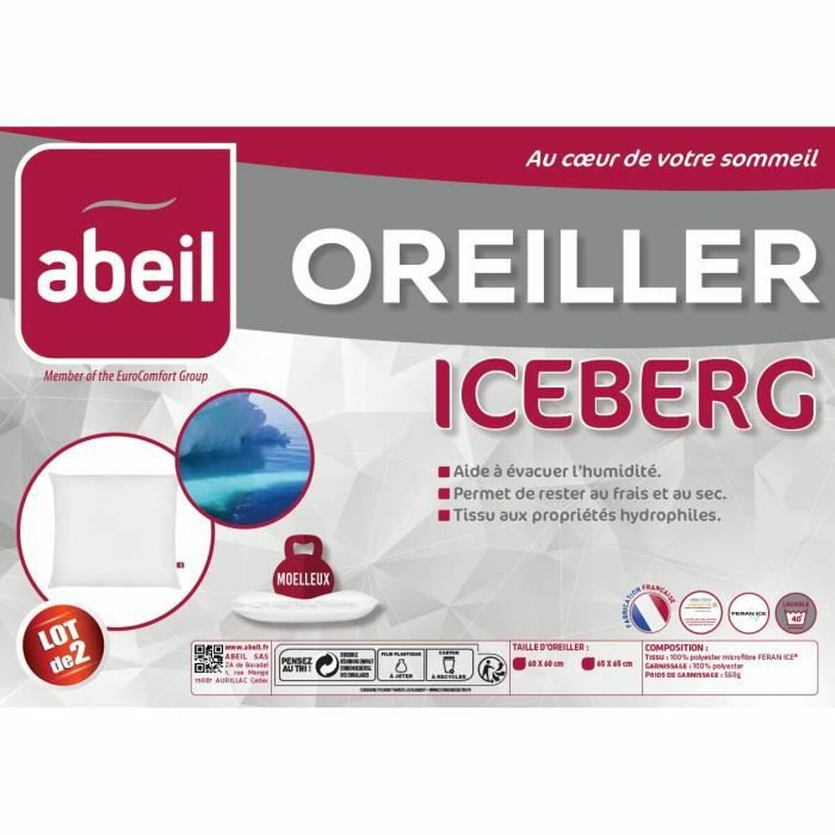 Set med 2 kuddar Abeil (2 antal) - 2