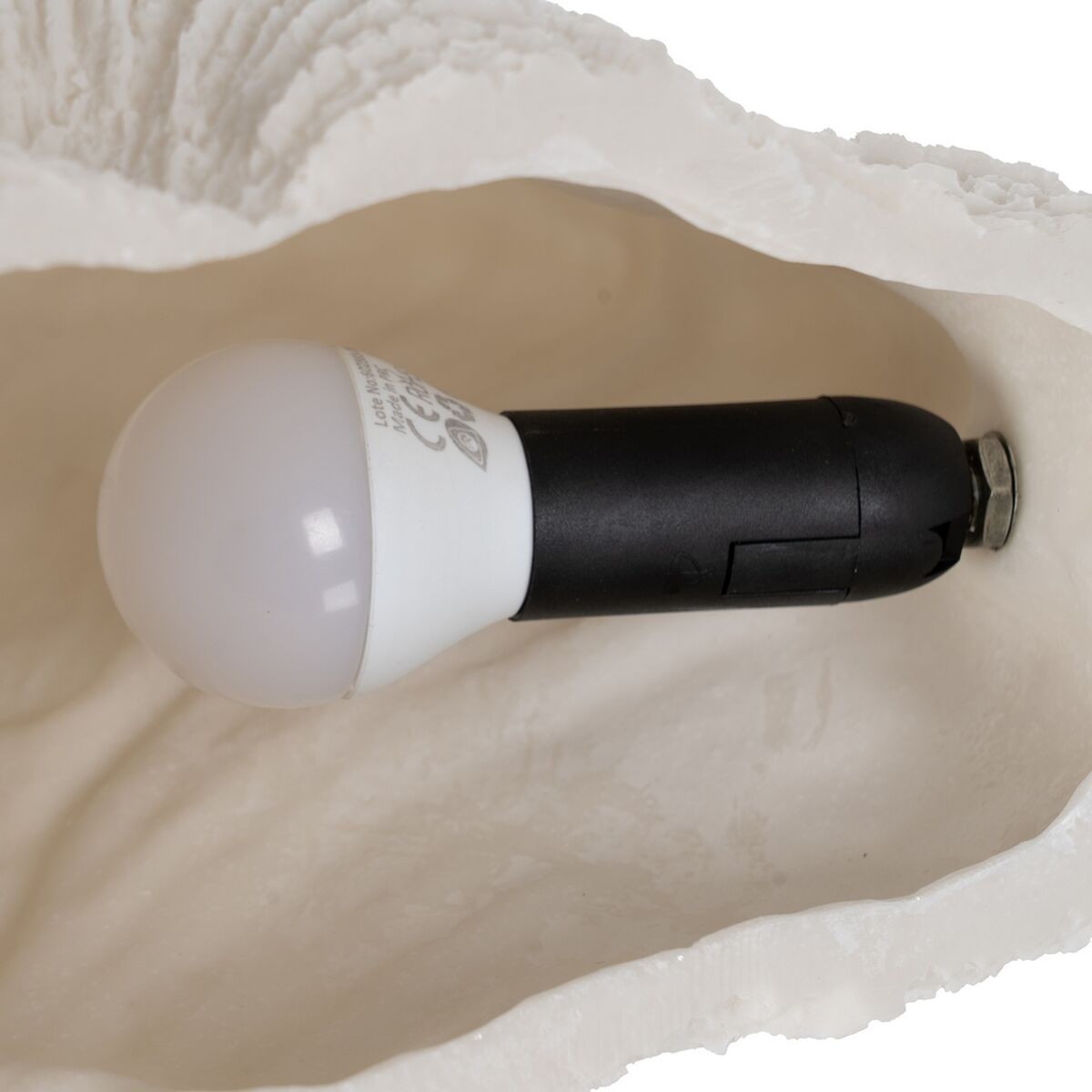 Bordslampa Vit Harts Sten Sand 35,5 x 18 x 28,2 cm - 6